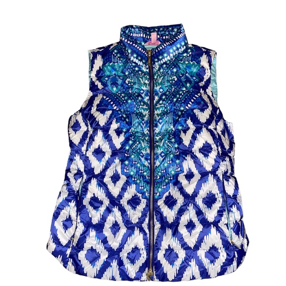 Lilly Pulitzer NWT. Goose down quilted VEST. S - Picture 2 of 6
